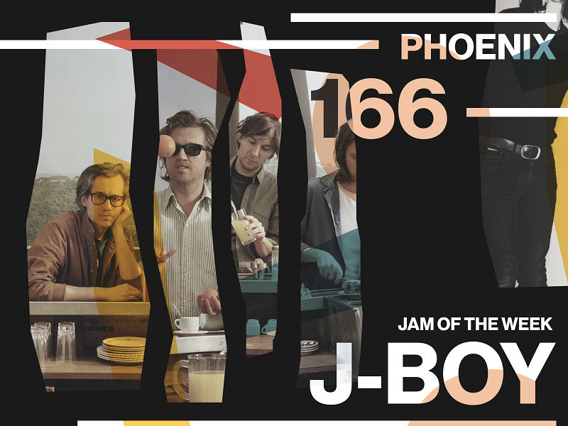 Jam of the Week | 166 album art alt rock branding collage creative direction design graphic design illustration jam of the week music phoenix typography ui web website