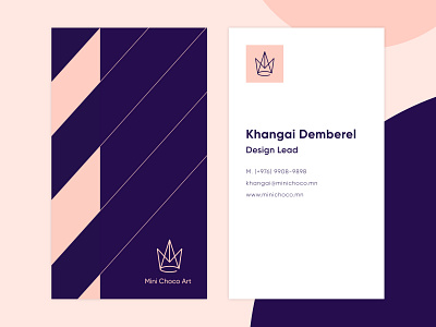 Mini Choco Art - Business Card adobe xd branding businesscard design logo mongolia mongolian namecard ulaanbaatar