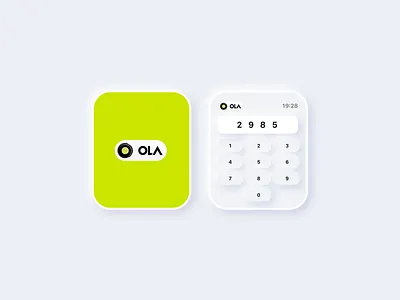 Ola Watch app design skeuomorphic ui ux watch watchface