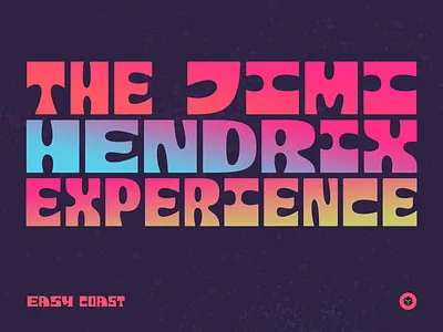 Jimi easycoast font psychedelic simplebits type typedesign
