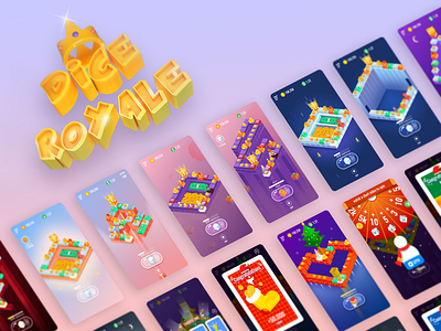 dice royale design game illustration ui