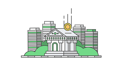 Bank Illustration 2 bank healthy finances illustration