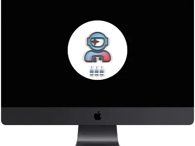 "Space Plug" – Online art astronaut design flat graphic graphic design icon imac mockup logo minimal plug space web