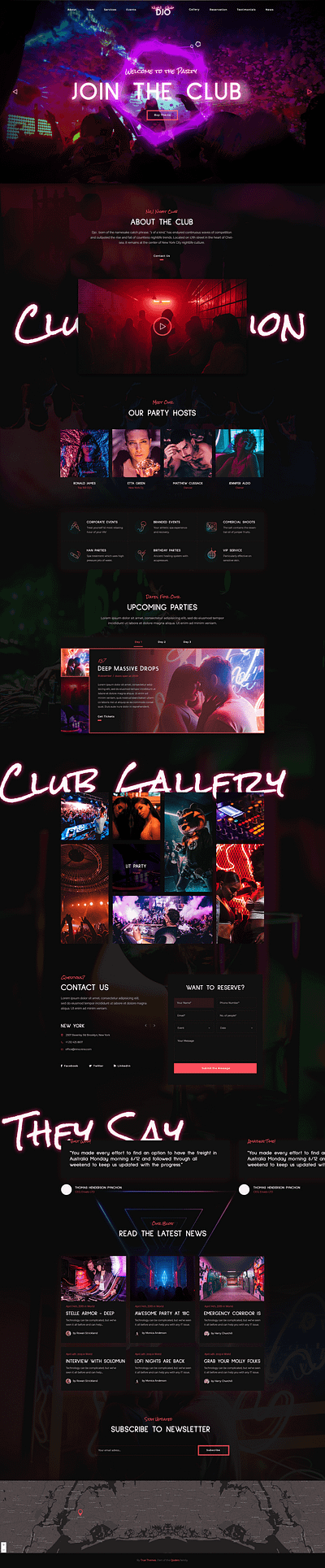 Djo - Night Club WP Theme artwork creative design gallery modern nightclub nightlife photography popular portfolio webdesign webdevelopment wordpress development