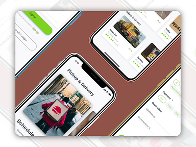 Concept UIUX Design for Pickup Delivery App app branding design designer icon illustration interface landing page layout logo typography ui uidesign ux vector web webdesign website
