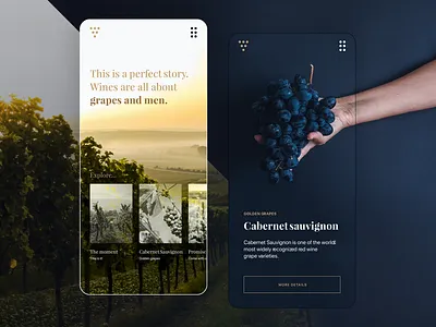 Wine mobile website mobile responsive responsive design ui user experience ux