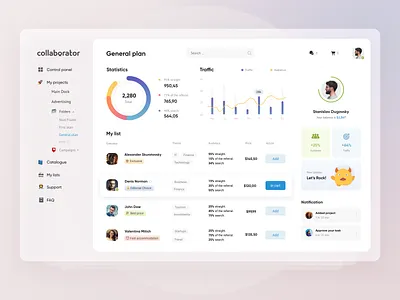 Collaborator — Digital PR and Content Distribution Marketplace app cat character collaborator concept desktop illustration interface marketplace monster platform portal redesign service ui ux web webdesign website