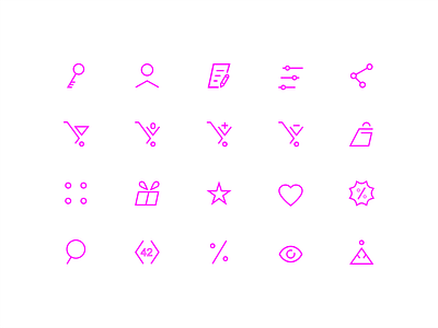 Shop icons