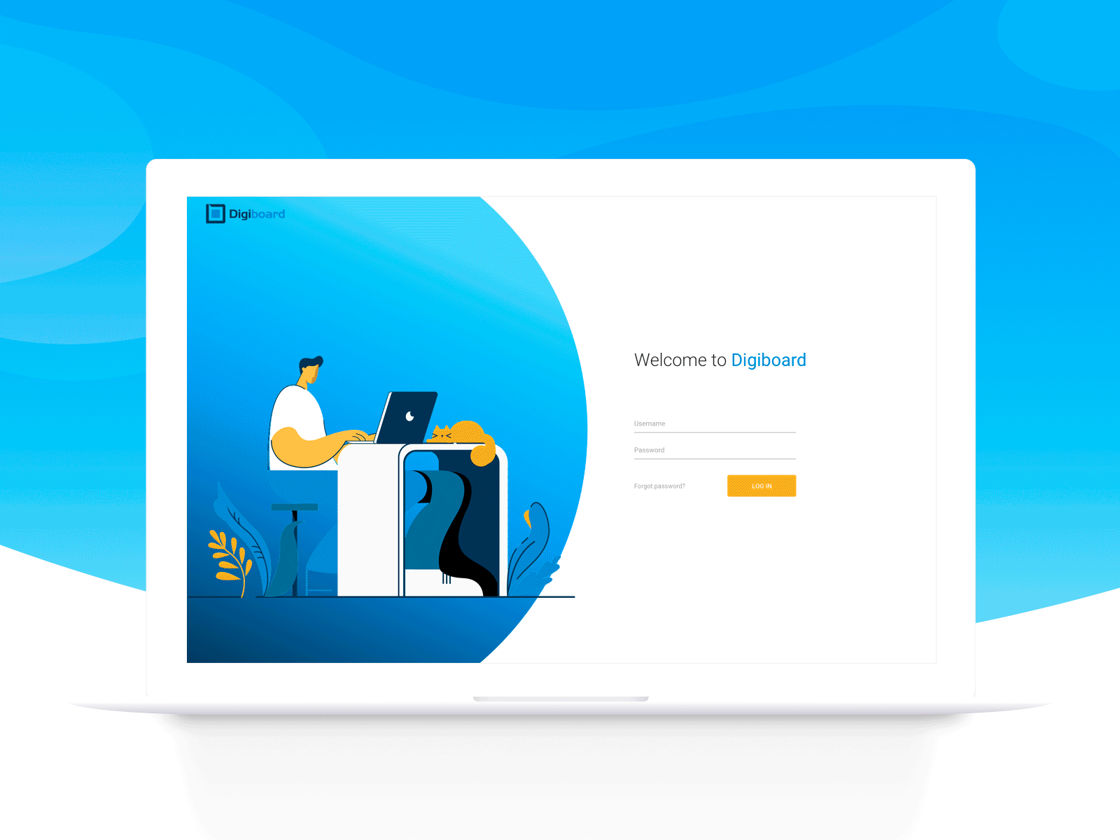 Login UI Animation animation app clean design gif illustration login sign in ui vector web