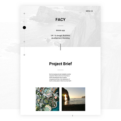 Facy website | Blacktag brand branding design illustration minimal typography ui uiux web website