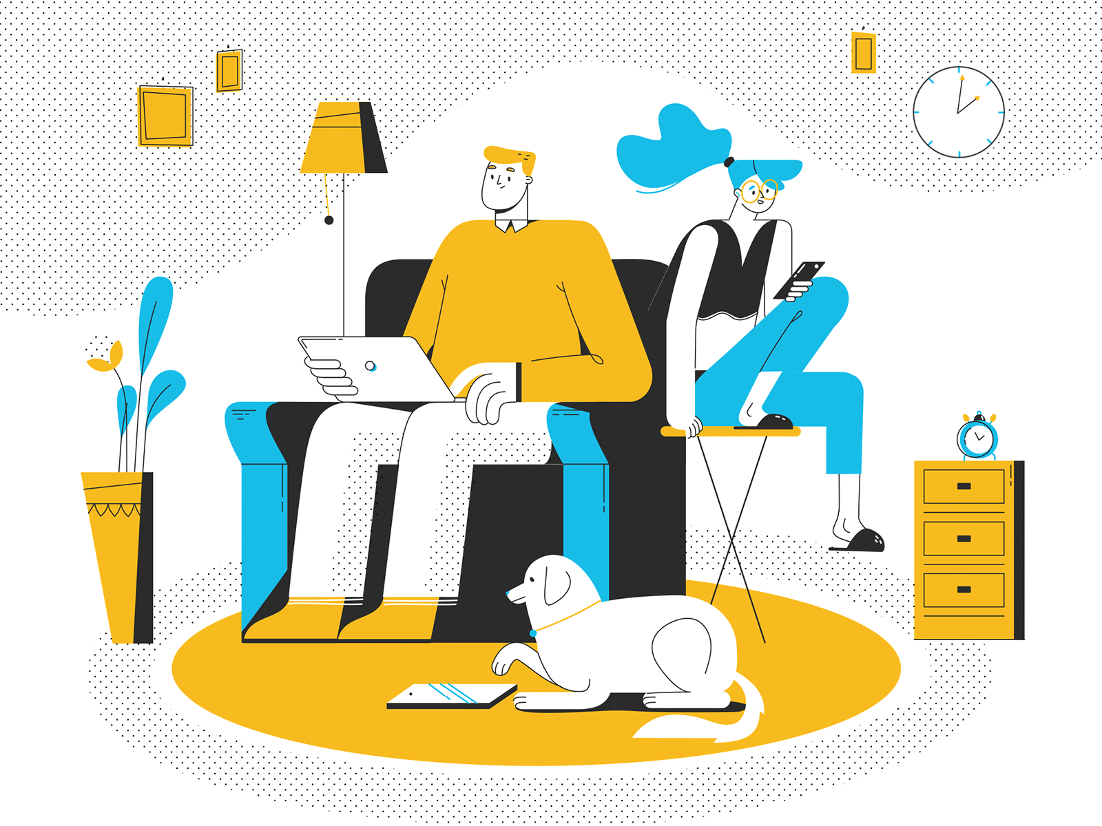 Online purchases 2d animation article illustration design illustration motion design online shop online store purchases sales vector