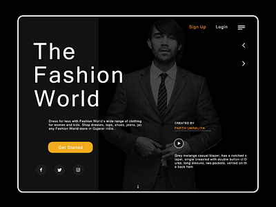 Fashion world web UI design concept awesome awesome creativity awesome design creative design ui fashion fashion page fashion page ui design fashion page web ui fashion store fashion store ui fashion ui fashion world fashion world web ui illustration latest web ui letest web design ui design of fashion uiux web ui concept