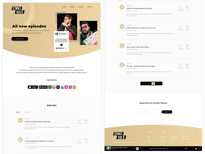 Podcast Website Homepage design homepage design podcast riturohilla ui user experience web website