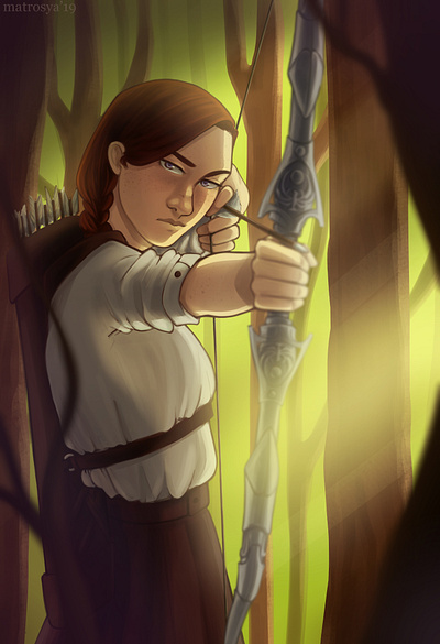 Archer digital art digitalart illustration skyrim