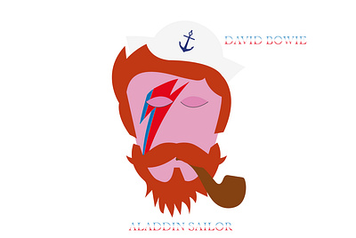 Aladdin Sailor charachter design david bowie dribbble best shot dribbble weekly warmup flat design graphic design illustration illustration art illustration design illustrator personal project vector art