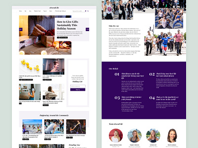 Blog Redesign blog fitness media redesign wordpress