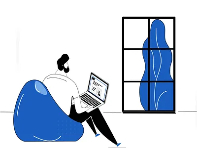 Freelancer color design dribbble invite freelancer girl illustration illustration art lined illustration man plant procreate vector