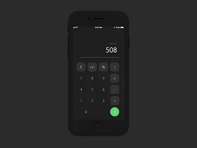Daily UI Challenge - calculator app design minimal ui ux web website