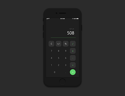 Daily UI Challenge - calculator app design minimal ui ux web website