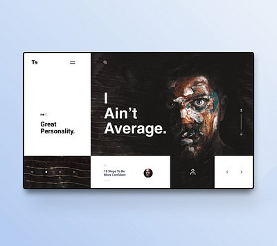 I Aint Average | Webdesign Inspiration design interface minimal portrait ui uiux ux web
