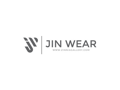 Jin Wear | Logo artwork branding creative elegant fashion fashion brand fashion design fashion label feminine graphic deisgn gray illustration label lettermark logo logo design logodaily minimalist minimalist logo vector