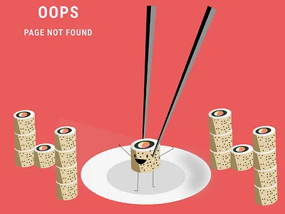 404 404 404 error page 404page sushi webdesign