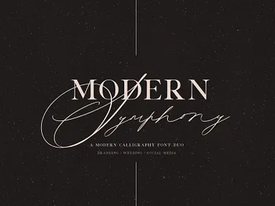 Symphony Font Duo branding classic fonts design display fonts elegant fonts feminine font font font design font duo fonts fonts collection graphic design lettering logo fonts script font script lettering serif font typeface typefaces vintage fonts