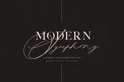 Symphony Font Duo branding classic fonts design display fonts elegant fonts feminine font font font design font duo fonts fonts collection graphic design lettering logo fonts script font script lettering serif font typeface typefaces vintage fonts