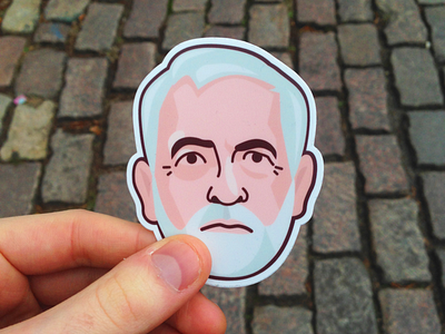 Labour Party: 2019 corbyn election face illustration labour liverpool man politics socialism sticker tory uk vector