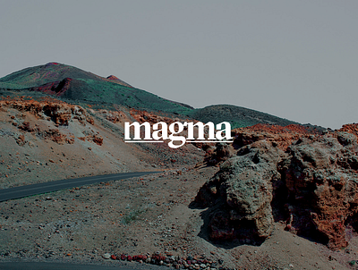 magma black brand branding clean design digital interface logo typography