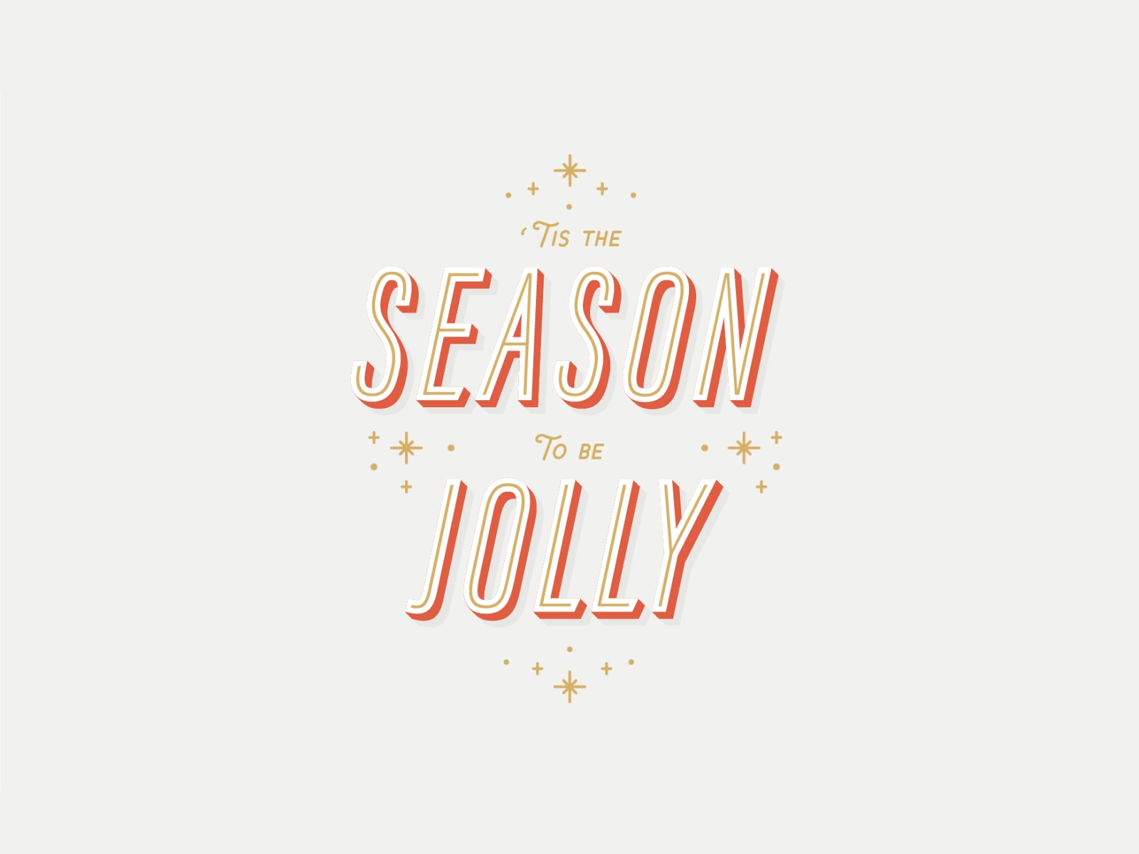 Fa la la la la christmas christmas 2019 christmas card christmas design christmas typography illustrator loop new typography