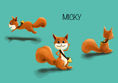 Character design Micky animal character design cute digitalart