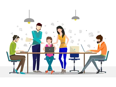 Teamwork branding design flat graphicdesign illustration illustration art minimal ui ux web