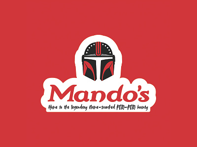 Mando's illustration logo logodesign mandalorian starwars vector