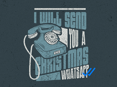 Vintage Illustration christmas graphic design illustration illustrator photoshop telephone vintage whatsapp