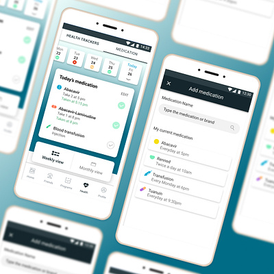 Medication tracker health medical medication meds tracker ui ui ux uidesign uxdesign