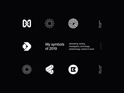 My symbols of 2019 brand branding design iso logo logotype modernism symbol trademark vector
