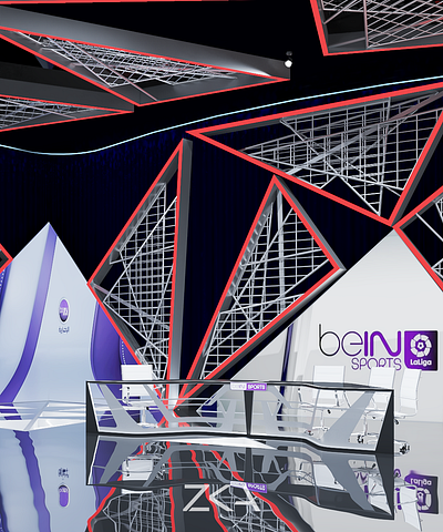 beIN sports studio 2 3d artist 3d modeling 3d rendering 3d visualization 3dsmax chaous group vray design house design photoshop vray