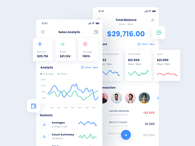 Analytic App analytics app app design bank business dashboad dashboard design finance management product design ui ui design ux wallet website