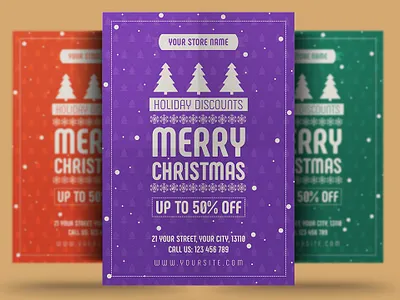 Christmas Sale Flyer advert advertisement banners black friday campaign card christmas christmas sale deal discount flyer friday holiday new year new year sale offer pamphlet party post postcard