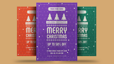Christmas Sale Flyer advert advertisement banners black friday campaign card christmas christmas sale deal discount flyer friday holiday new year new year sale offer pamphlet party post postcard