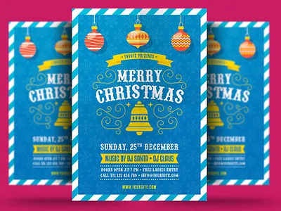 Christmas bash celebration christmas christmas flyer christmas party club elegant event flyer gold holiday invitation merry christmas new year new years eve nightclub nye party party flyer poster