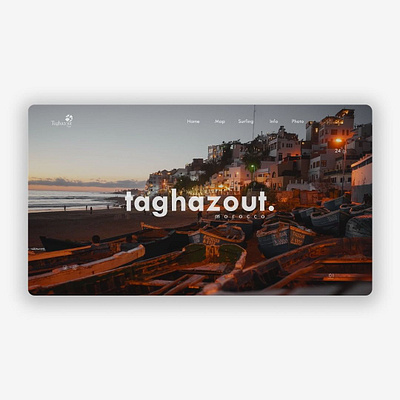 Taghazout bay design home srufing surf taghazout typography ui uiux ux web web srurf website