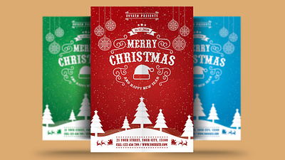 Merry Christmas Happy New Year Flyer bash celebration christmas christmas flyer christmas party club elegant event flyer gold holiday invitation merry christmas new year new years eve nightclub nye party party flyer poster
