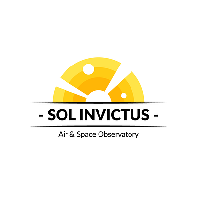 Sol Invictus abstract art badge branding design illustration logo vector