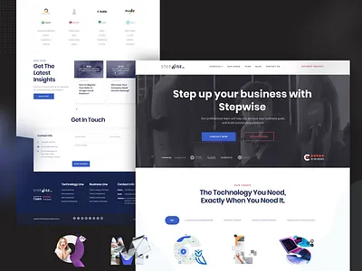 Stepwise.pl - Landing Page branding design landingpage logo minimal slider stepwise ui uidesign ux uxdesign vector videoslider web website