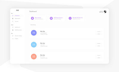 Hair dresser admin panel admin dashboard admin panel web design