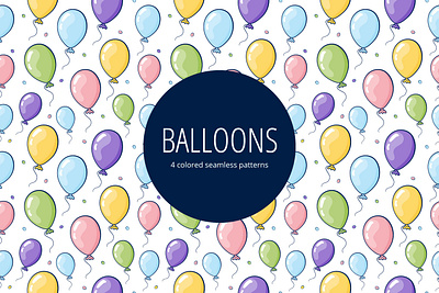 Balloons Vector Free Seamless Pattern balloons free freebie graphics pattern typography vector