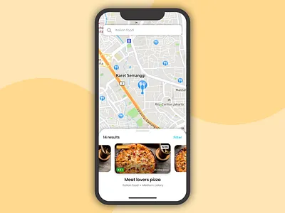 Food delivery app - UI exploration app booking buy card cart category clean concept design exploration figma food icons ios mobile order payment shopping ux