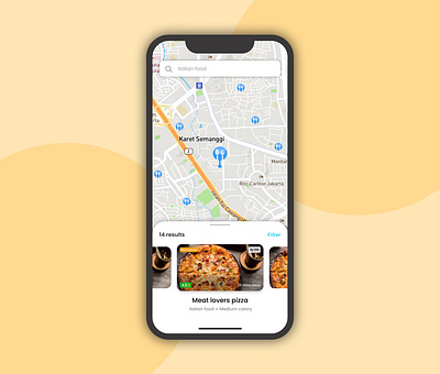 Food delivery app - UI exploration app booking buy card cart category clean concept design exploration figma food icons ios mobile order payment shopping ux